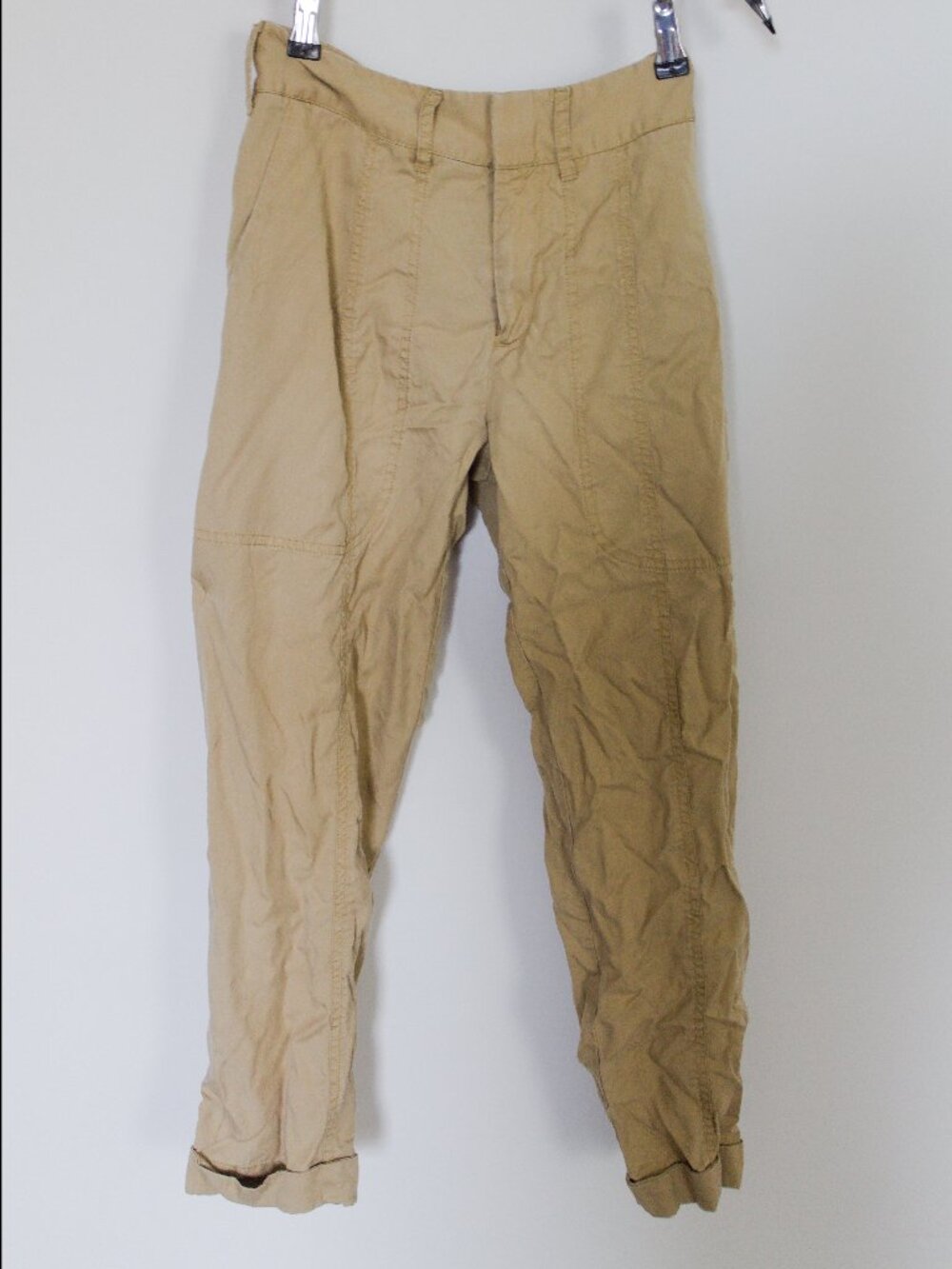 Club Monaco Tan Beige size 00 Pants Lightweight, cropped straight leg